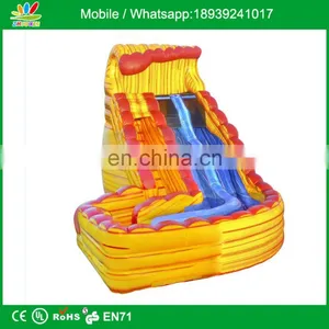 Inflatable 18ft Monster Wave Fire Water Slide With Landing thumbnail-1