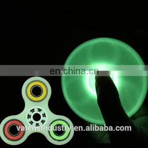 Wholesale Popular Stress Relase Metal Bearing Glow in the Dark Hand Fidget Spinner Toys thumbnail-2
