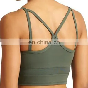 Sports Women Tops Workout Running Yoga Sexy Seamless Fitness Bra thumbnail-1