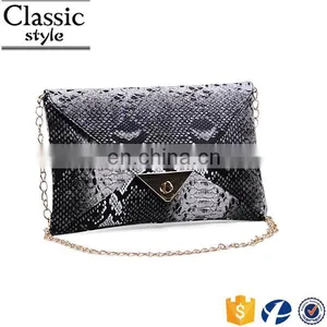 CR High Reputation Supplier Snake Skin Envelope Pattern Customized Top Quality Leather Bags Wholesale in Egypt thumbnail-6