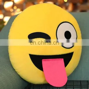 Wholesale Drop Shipping Funny Emoji Pillow,Creative Face Emotion Backpack Pillow for Sleeping,playing Size: About 28cm x 28cm thumbnail-5