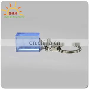 New Product High Quality Square Shape Plastic LED Keychains 3d Laser Keychain LED Crystal Key Chain for Sale thumbnail-4