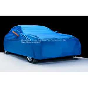 Navy Blue 190T Polyester Car Covers thumbnail-4