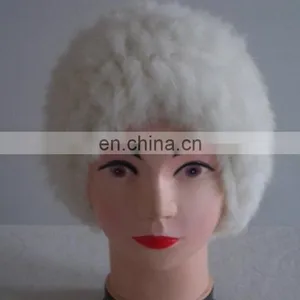 Winter Warm Real Fur Knitting Hats for Girls thumbnail-1