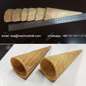 Commercial Ice Cream Cone Biscuit Making Machine|Sugar Cone Maker Machine For Sale thumbnail-2