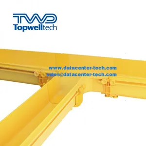 Yellow Plastic PVC /ABS Fiber Cable Tray Routing System thumbnail-5