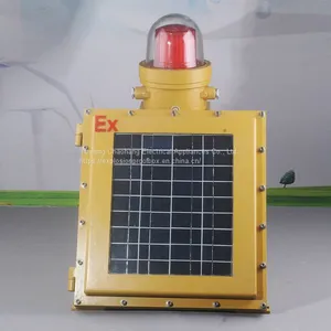 LED Solar Explosion-proof Aviation Obstacle Lamp 40W 20W Explosion-proof LED Flash Obstacle Lamp High Altitude Indicator thumbnail-1