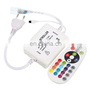 High Voltage AC110V 220V 24 Keys Led RGB Controller for 5050 Strip Light thumbnail-2