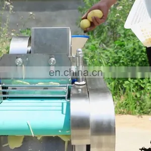 YQC-660 220v Best Quality Potato Cleaning and Cutting Machine Cabbage Cutting Machine Banana Cutting Machine for Sale in thumbnail-1