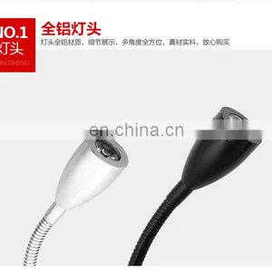 Export Quality Led Hotel Gooseneck Wall Lamp Aluminum Energy Saving Modern Led Lamp Flexible Night Stars Bedroom Lamp thumbnail-6