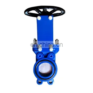 DN50 DIN Ductile Cast Iron Soft Seat Knife Gate Valve PN10 thumbnail-4