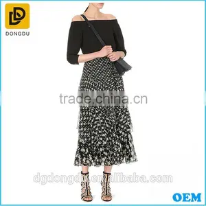 New Design Printing Chiffon Maxi Long Dresses 2016 thumbnail-1