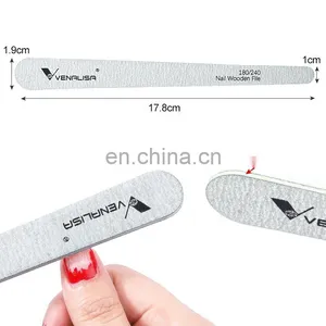 51106 VANALISA Professional Nail File 180/240 Double Side OEM Custom Printed Logo Top Nail File thumbnail-5