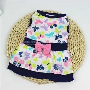 Cross-border Hot Dog Dress Pet Clothes Summer New Skirt Flower Print Wholesale Animal Supplies thumbnail-4