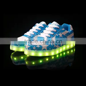 Hot Sale Gold Led Shoes Silver Led Shoes Fashion Adults Light Up Shoes Wholesale For Retails thumbnail-1