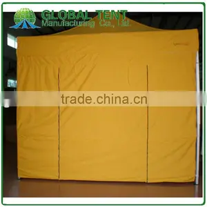 Aluminum Folding Trade Show Tent 3x3m ( 10ft X 10 Ft) With Yellow Canopy & Valance(Unprinted), 4 Full Walls With Doors, Zipper thumbnail-1