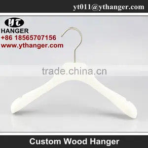 IMY-176 White Wood Deluxe Kids Hanger for Show Wood Kids Hanger thumbnail-2