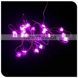 Purple Color Small Butteryfly Copper Wire Battery Operated Led Lights thumbnail-1