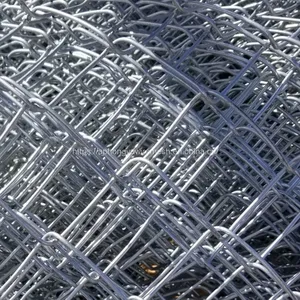 Black Chain-link Fencing Chinese Factory Chain Link Mesh Wire Yard Fence Playground Tennis School Back Yard Fence Security Military Fence thumbnail-4