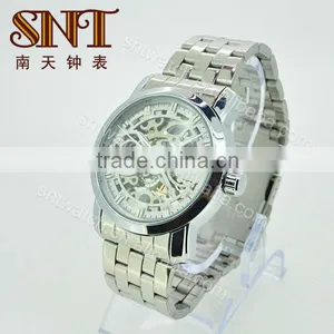 SNT-ME024 Stainless Steel Back Water Resistant Mechanical Watch 30m thumbnail-1