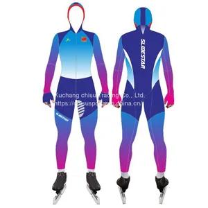 Manufacture Custom Speed Skating Skin Suit Speed Skating Suit Comfortable Short Track Speed Racing Skating Suit thumbnail-4