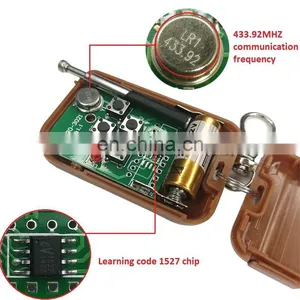 433MHZ Learning Code 4 Key Remote Control + RF Receiving Module Decode Output High Level Signal thumbnail-4