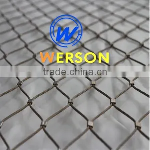 Diamond Rope Mesh and Ferrule Mesh,anti Bird Mesh,stainless Steel Wire Rope Mesh for Staircase | Generalmesh thumbnail-6