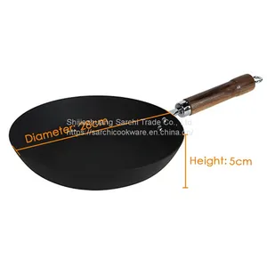 11 Inch Scratch Resistant Cookware Healthy Titanium-Infused Carbon Steel Pan thumbnail-3