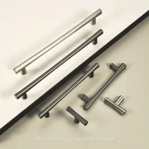 Furniture Hardware Fittings Modern Style Solid Zinc Alloy Cabinet Door Pull Bar Handles Kitchen Hardware thumbnail-1