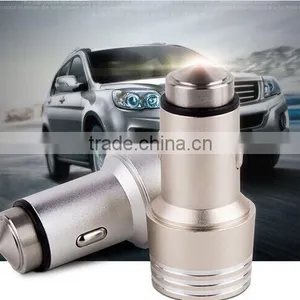 2015 Cell Phone Ipad Safety Hammer Car Charger With Metal Aluminum With Broken Window Hammer Design Function thumbnail-1