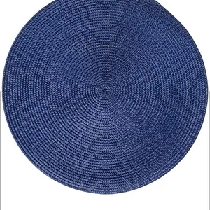 Round Braided Placemats 15 Inch Round Table Mats for Dining Tables Natural Woven Heat Resistant Place Mats Set of 6 thumbnail-2