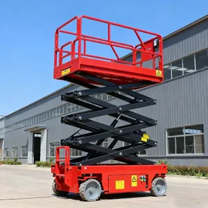 500kg Capacity 4m-16m Battery-Powered Electric Scissor Lift With Hydraulic Trailer System thumbnail-5