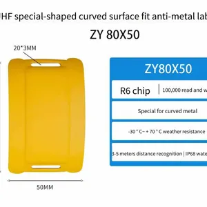 Rfid Flexible Anti-metal Electronic Tag, Passive Chip, Ultra-high Frequency, Curved Surface, Bendable Radio Frequency Identification Tag thumbnail-2