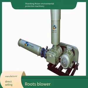 Roots Blower, Made of Cast Iron and Stainless Steel, Customizable, 11kw, for Conveying Gas and Powder Materials, Aquaculture Aeration thumbnail-3