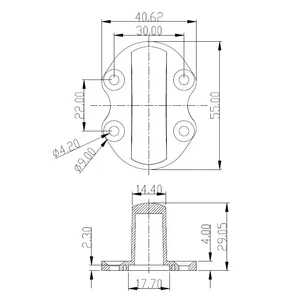 Supply for Window Table Lamp Lenses, 2 * 130 Degrees, Equipped With 3535 Single-color Led Beads thumbnail-3