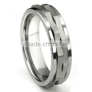 Tungsten Carbide Spinning Wedding Band Ring, Tungsten Spinning Ring thumbnail-1