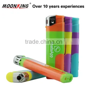 Customized Logo Print Plastic Electronic LED Torch Lighter thumbnail-1
