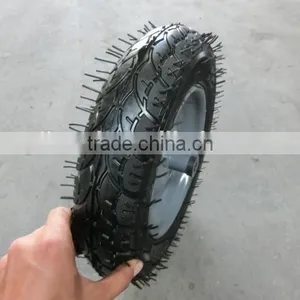 High Rubber Rubber Wheel 3.00-8 Metal Rim With Nylon Bush thumbnail-6