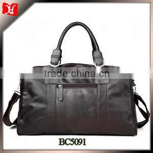 High Quality Leather Travel Luggage Bags Made in China thumbnail-1