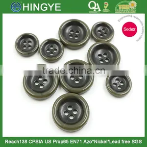 Sedex Audited Factory 2 Pillar Imitation Corozo 4 Holes Fire Proof Urea Button, Urea Button for Suit thumbnail-1