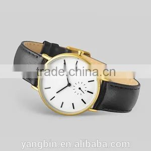 Reverse Chinese Style Gold Plated Wrist Watch thumbnail-3
