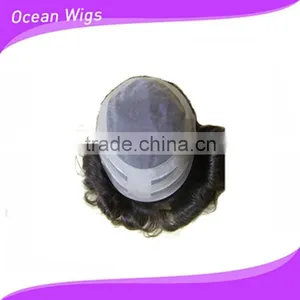 Cheap Human Hair Toupee thumbnail-1