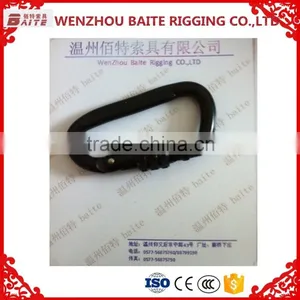 MANUFACTORY PRICE 8mm BLACK SPRING HOOK ZP WIRE ROPE ACCESSORY thumbnail-1