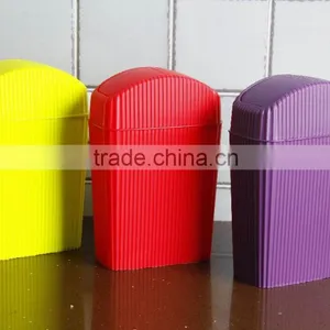pp 20*11.5*30 Colorful Household Cleaning Tools Plastic Waste Bins/dustbin thumbnail-1