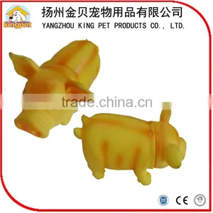 Best Selling Eco Friendly Soft Funny Squeaky Rubber Toy Pig for Dog thumbnail-2