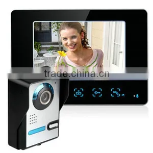 Rain-proof 7 Inch Touch Screen Adjustable Lens Video Doorphone PY-811MF11DVR thumbnail-1