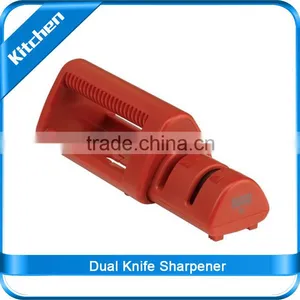 Dual Knife Sharpener for Kitchen / Red Hard-wearing thumbnail-1