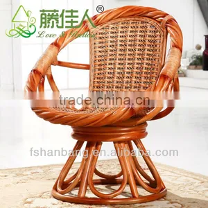 Fashion Outdoor Leisure Cane Coffee Shop Swivel Chair thumbnail-1