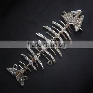 Fish Rhinestone Buckle Wholesale ,fashion Buckle for Lady Bags,shoes,garment thumbnail-1