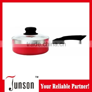 18cm Aluminum Ceramic Sauce Pan/Aluminum Press Sauce Pan With Black Bakelite Handle thumbnail-1